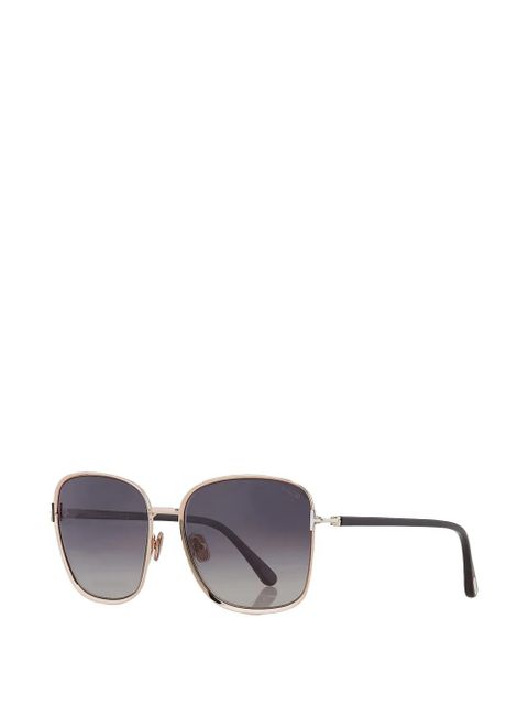 TOM FORD square full rim sunglasses - Gold - zdjęcie produktu nr 2