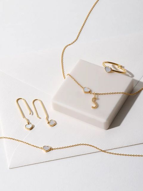 Design Letters naszyjnik ze srebra pokrytego złotem