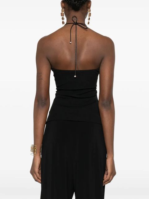 Nanushka cutout strap bandeau top - Black