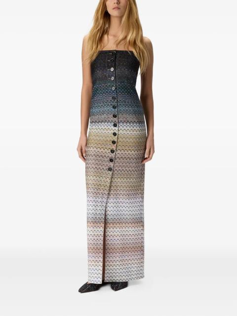 Missoni button-front maxi dress - Grey - zdjęcie produktu nr 2