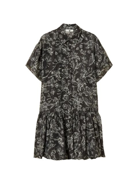TWINSET floral ruffled dress - Black - zdjęcie produktu nr 1