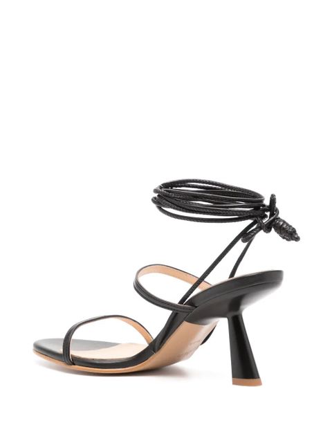 ALOHAS Kendra 65mm leather sandals - Black