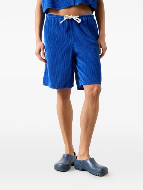 American Vintage corduroy drawstring shorts - Blue