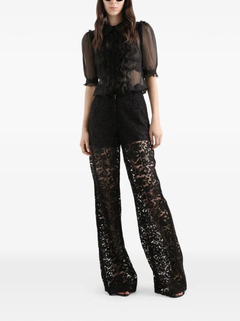 Dolce & Gabbana cordonetto lace trousers - Black - zdjęcie produktu nr 2