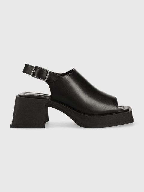 Vagabond Shoemakers sandały skórzane HENNIE kolor czarny 5537.101.20 - zdjęcie produktu nr 1