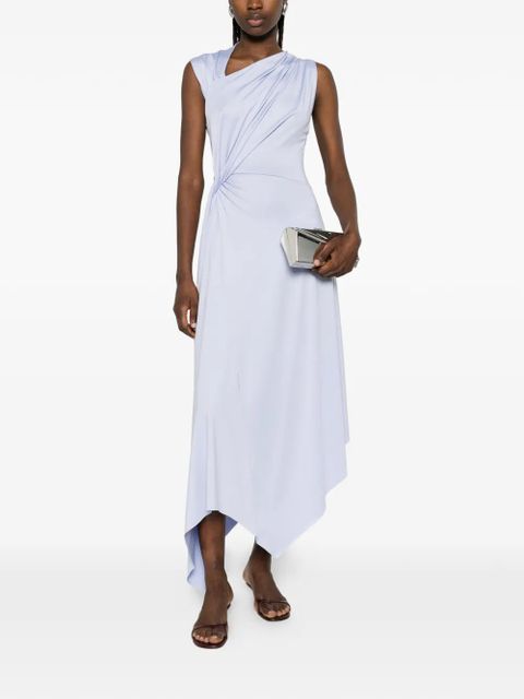 Victoria Beckham twisted sleeveless asymmetric dress - Blue - zdjęcie produktu nr 2