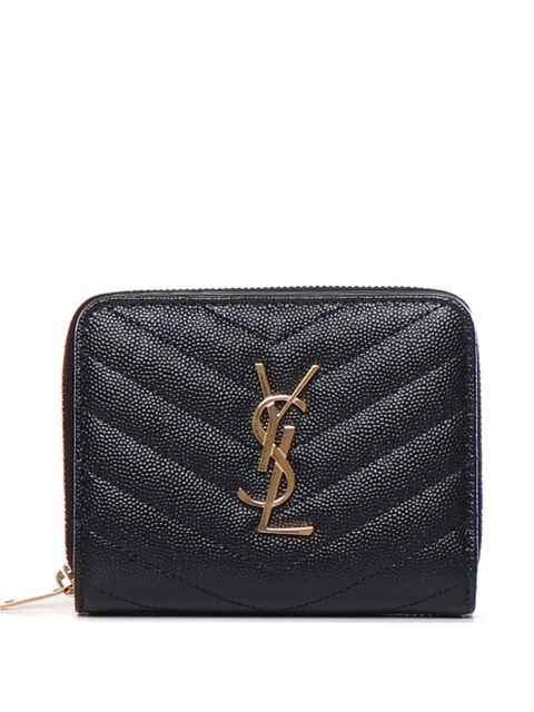 Saint Laurent chevron logo wallet - Black - zdjęcie produktu nr 1