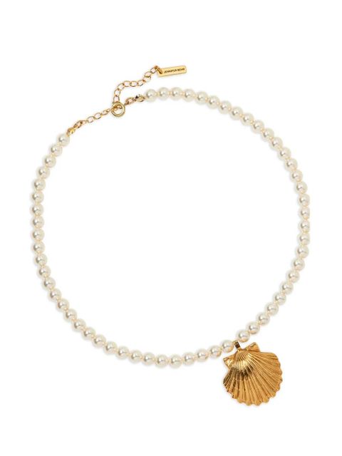 Jennifer Behr Siren shell-pendant necklace - White - zdjęcie produktu nr 2