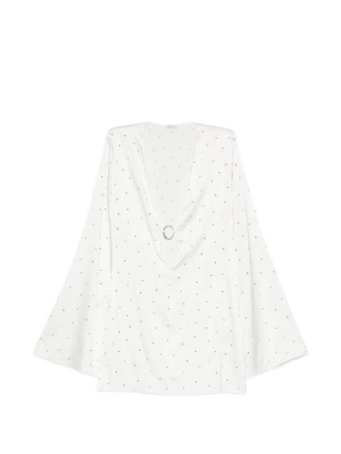 Oséree crystal-embellished ring-detail mini dress - White - zdjęcie produktu nr 1