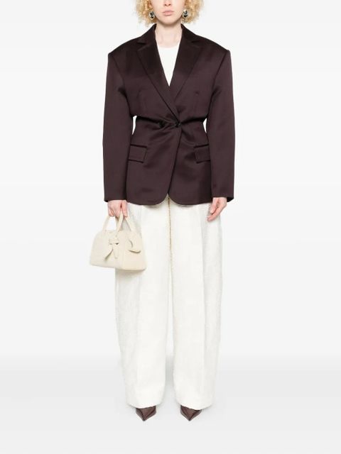 Magda Butrym double-breasted pinstripe-detail blazer - Red