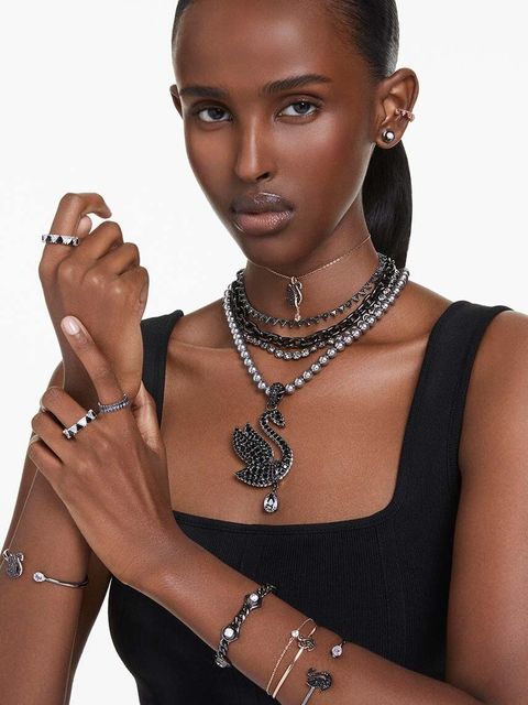 Swarovski bransoletka Swan damska