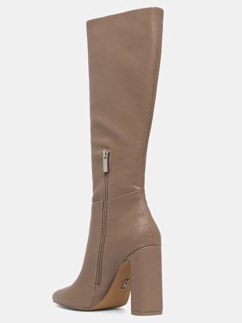 Steve Madden kozaki Ally damskie kolor beżowy na słupku 11002627