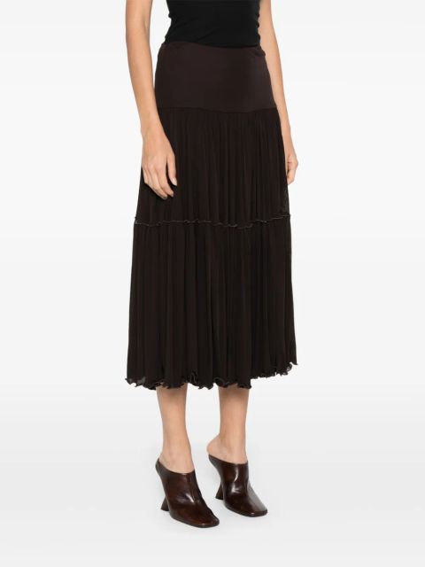Jil Sander panelled skirt - Brown