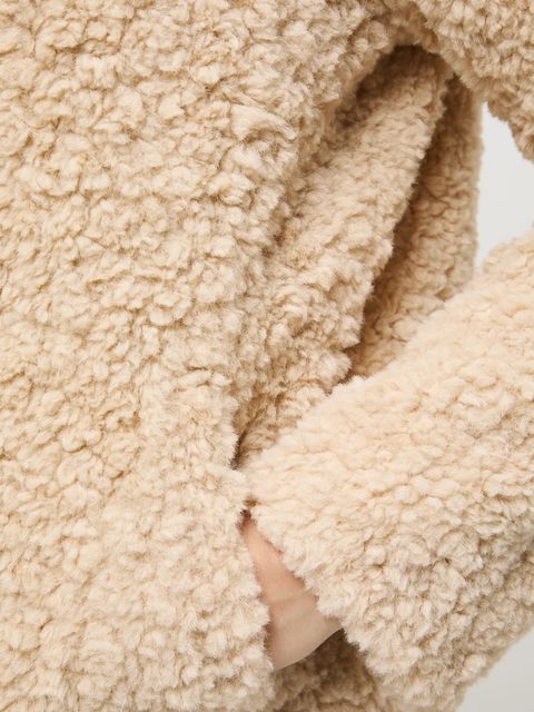 Medicine kurtka damska kolor beżowy przejściowa oversize