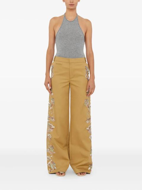 Christopher Esber halterneck cashmere top - Grey