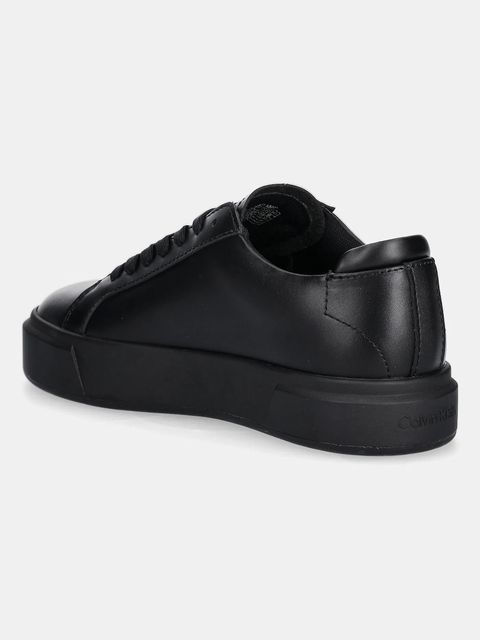 Calvin Klein sneakersy BASKET LACE UP LTH ML damskie kolor czarny YW0YW01945 - zdjęcie produktu nr 2