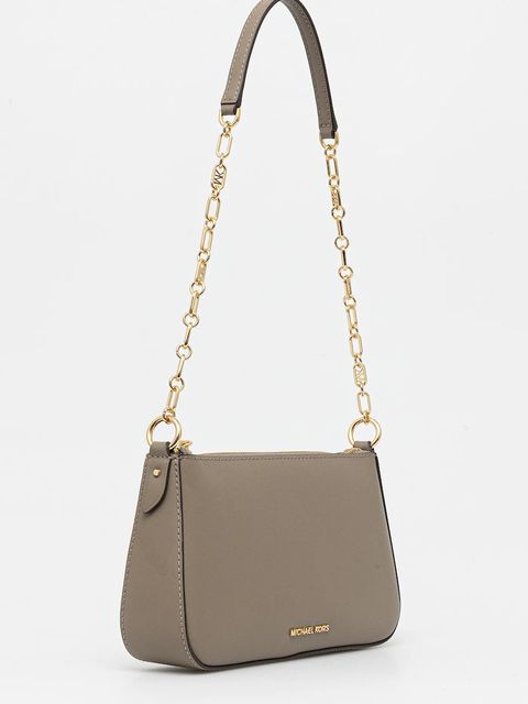 MICHAEL Michael Kors torebka skórzana kolor beżowy 32H3G8EW6L