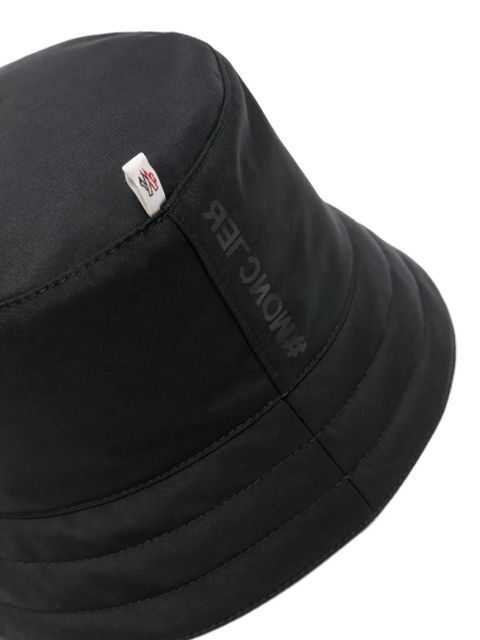 Moncler Grenoble logo-appliqué bucket hat - Black - zdjęcie produktu nr 2