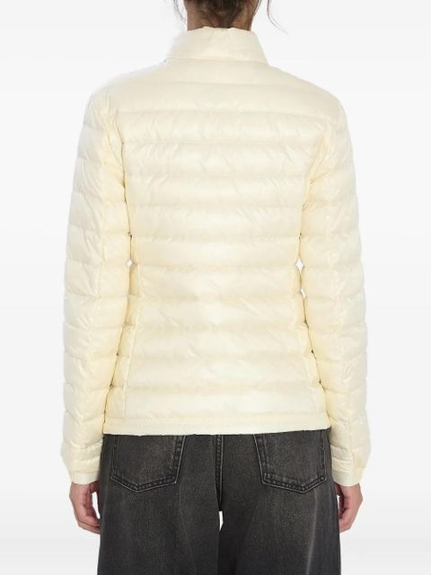 Moncler Grenoble quilted snap-buttoned collar coat - White