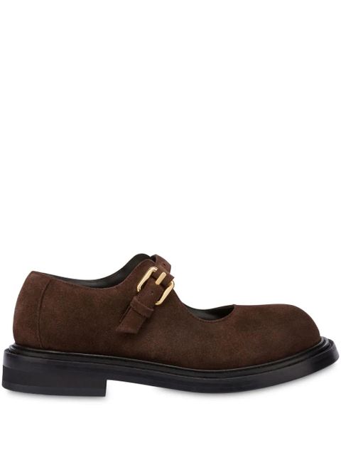 Moschino buckled suede loafers - Brown - zdjęcie produktu nr 1
