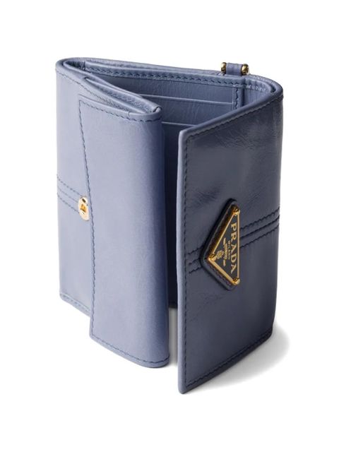 Prada small leather wallet - Blue