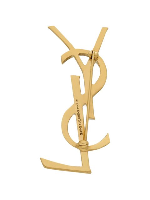 Saint Laurent textured-finish brooch - Gold - zdjęcie produktu nr 2