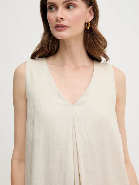 United Colors of Benetton sukienka lniana