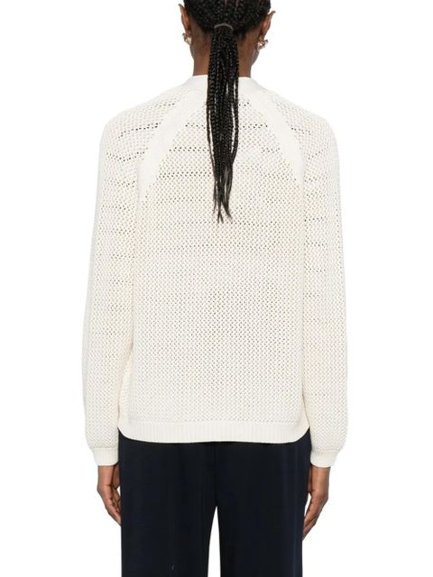 Max Mara V-neck button cardigan - White
