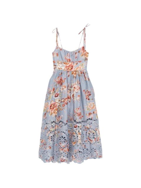 ZIMMERMANN Awaken floral midi dress - Blue - zdjęcie produktu nr 1