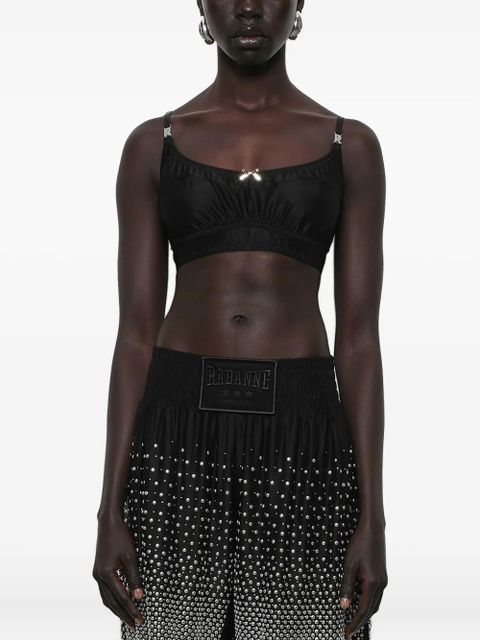 Rabanne bow-embellished tank top - Black - zdjęcie produktu nr 2