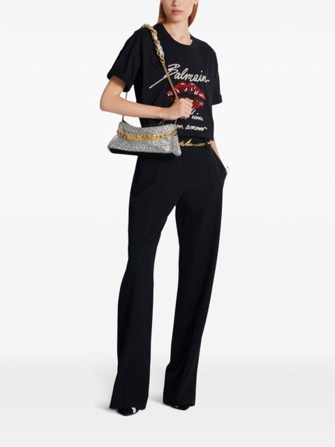 Balmain 1945 rhinestone-embellished clutch bag - Black - zdjęcie produktu nr 2