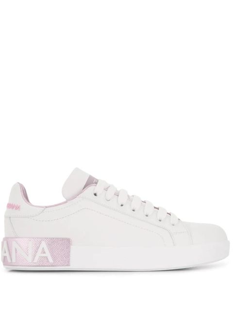 Dolce & Gabbana Portofino leather sneakers - White - zdjęcie produktu nr 1