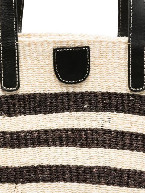 Max Mara Wkagennaio striped tote bag - Neutrals
