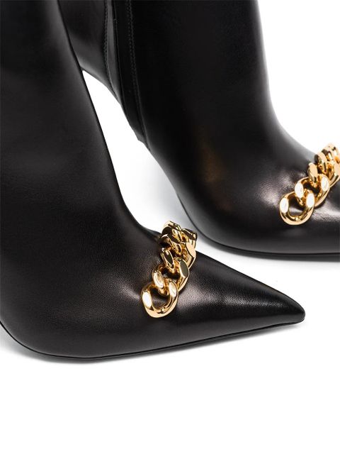 TOM FORD Iconic Chain 105mm ankle boots - Black - zdjęcie produktu nr 2