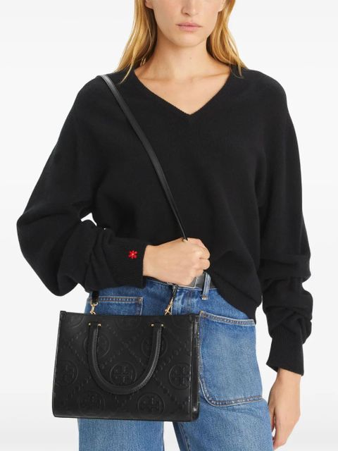 Tory Burch T Monogram Square tote bag - Black
