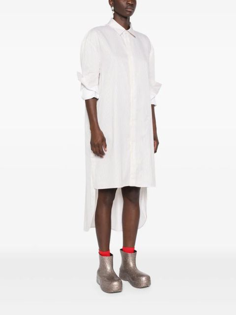 LOEWE Anagram-embroidered shirt dress - Yellow