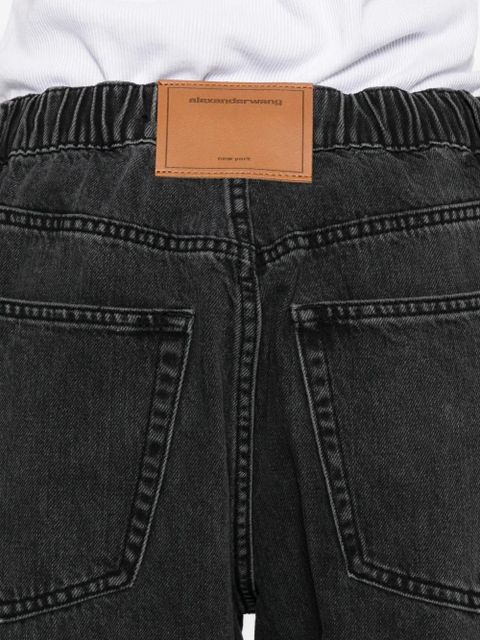 Alexander Wang logo-patch jeans - Black