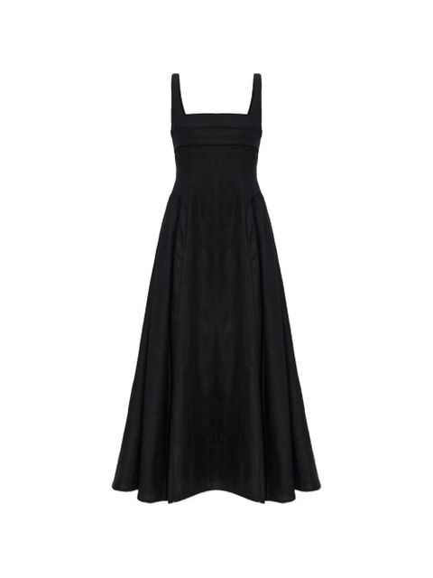 Cult Gaia buckle square-neck midi dress - Black - zdjęcie produktu nr 1