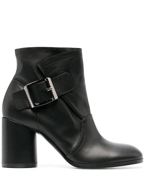 Casadei 85mm buckle-detail ankle boots - Black - zdjęcie produktu nr 1