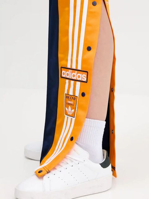 adidas Originals spodnie dresowe Adibreak damskie kolor granatowy z aplikacją JV8551