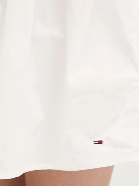 Tommy Jeans sukienka bawełniana kolor biały mini rozkloszowana DW0DW20341