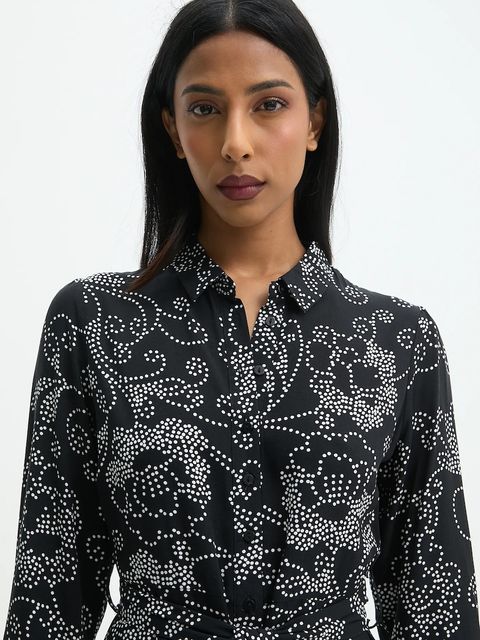 Answear.LAB sukienka kolor czarny maxi rozkloszowana