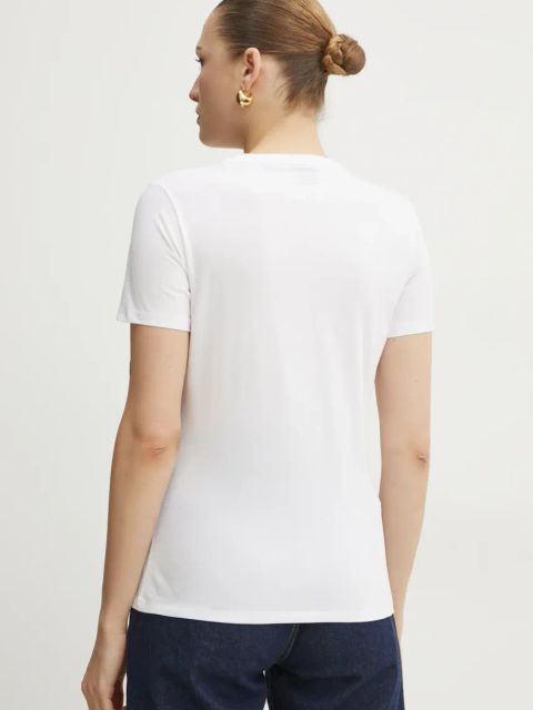 BOSS Orange t-shirt bawełniany damski kolor biały 50535322