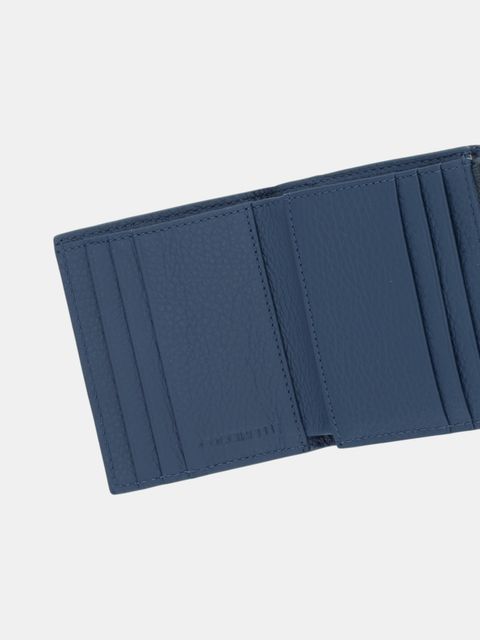 Coccinelle portfel skórzany damski kolor niebieski E2 MW5 11 F7 01