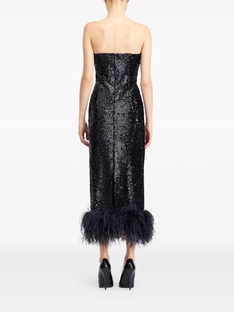 16Arlington Minelli sequinned midi dress - Black