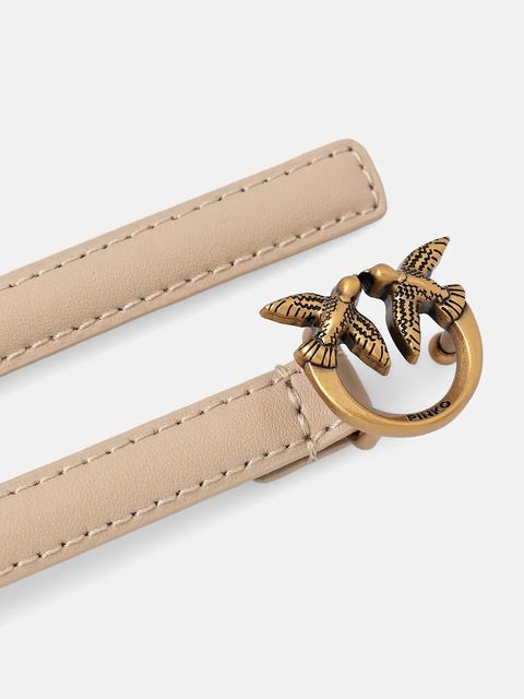 Pinko pasek skórzany damski kolor beżowy 102148 A0F1 - zdjęcie produktu nr 2