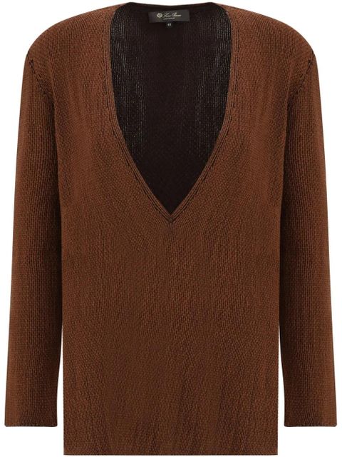 Loro Piana Cala Matano sweater - Brown - zdjęcie produktu nr 1