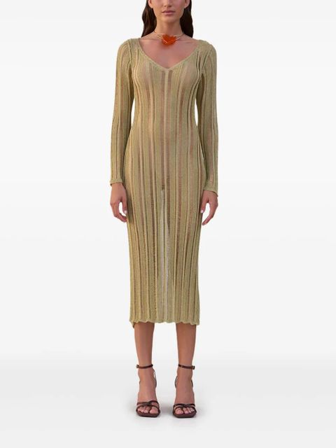 Cult Gaia Espen midi dress - Gold - zdjęcie produktu nr 1