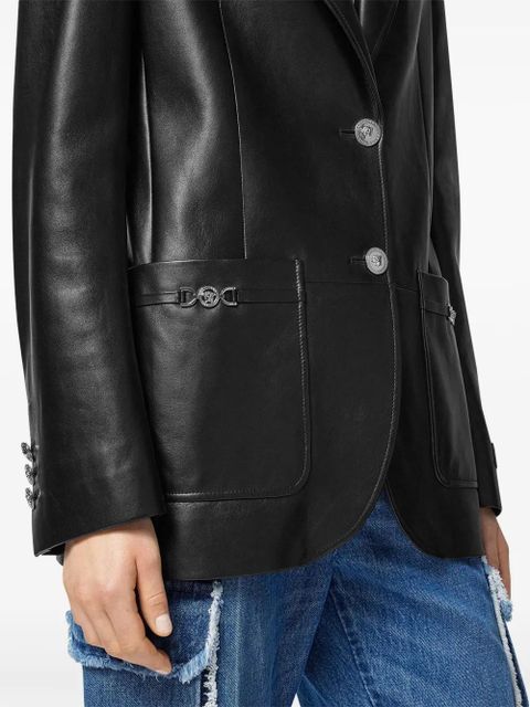 Versace single-breasted blazer - Black