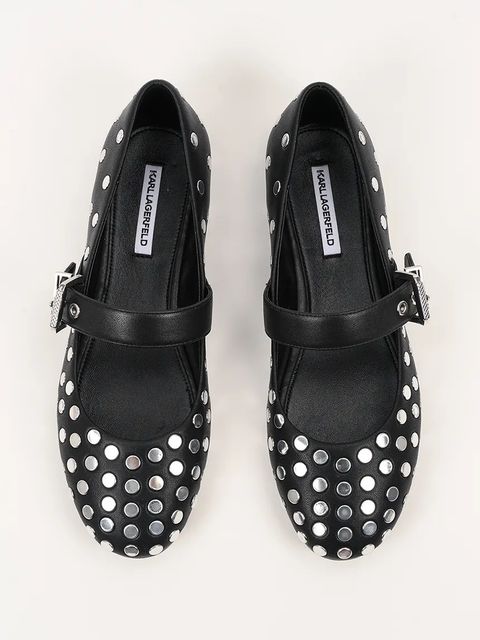 Karl Lagerfeld baleriny KARO kolor czarny KL40127